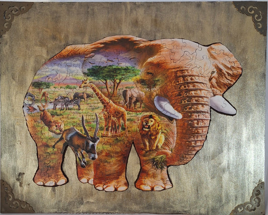 African Wall  Art The African  Elephant shows the world of Africa